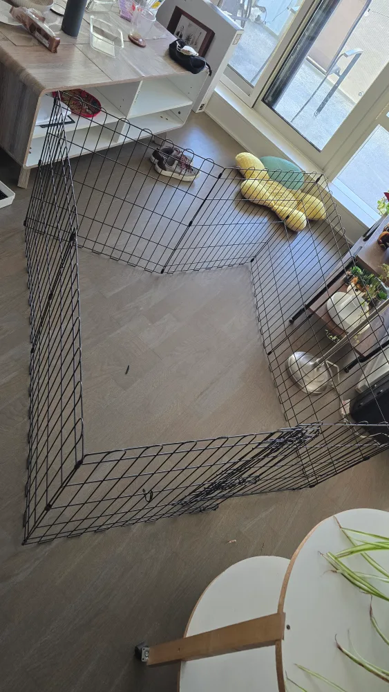 Pet Exercise Playpen - Black Metal thumbnail