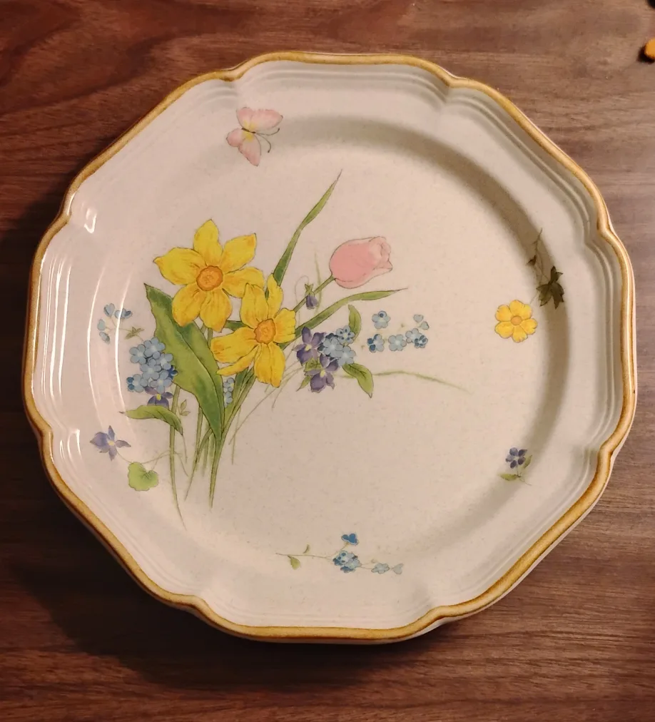 2 x 11"  Mikasa Garden Club Plates • EC408 • $45 set thumbnail