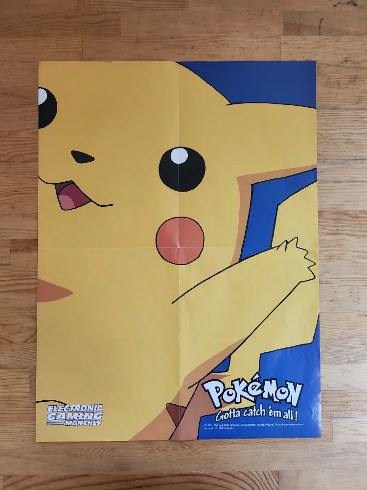 Vintage 90's Pokemon & Soul Calibur EGM Posters image indicator(4)