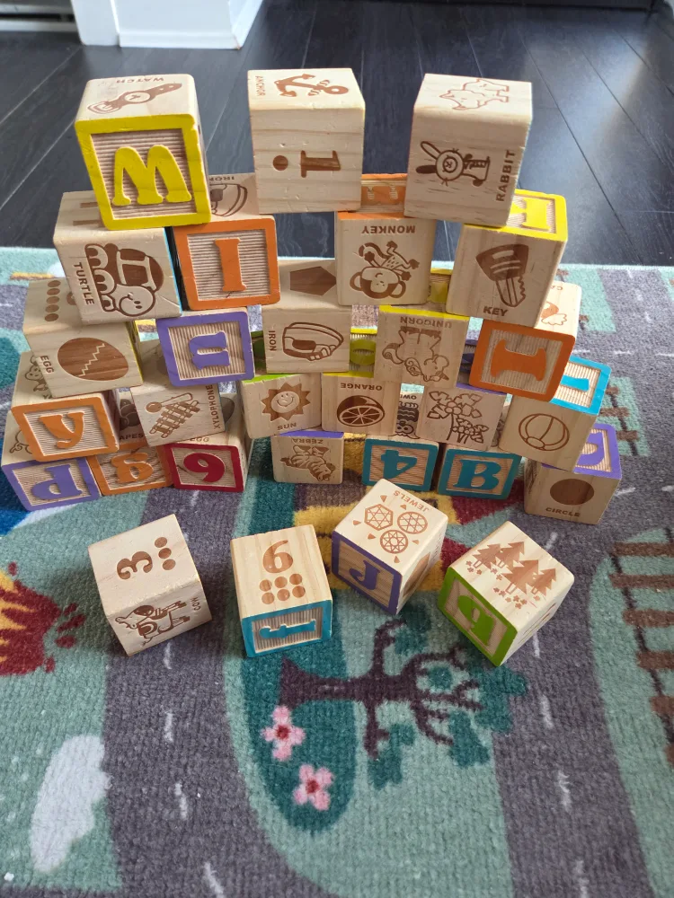 Wooden Alphabet & Number Blocks thumbnail