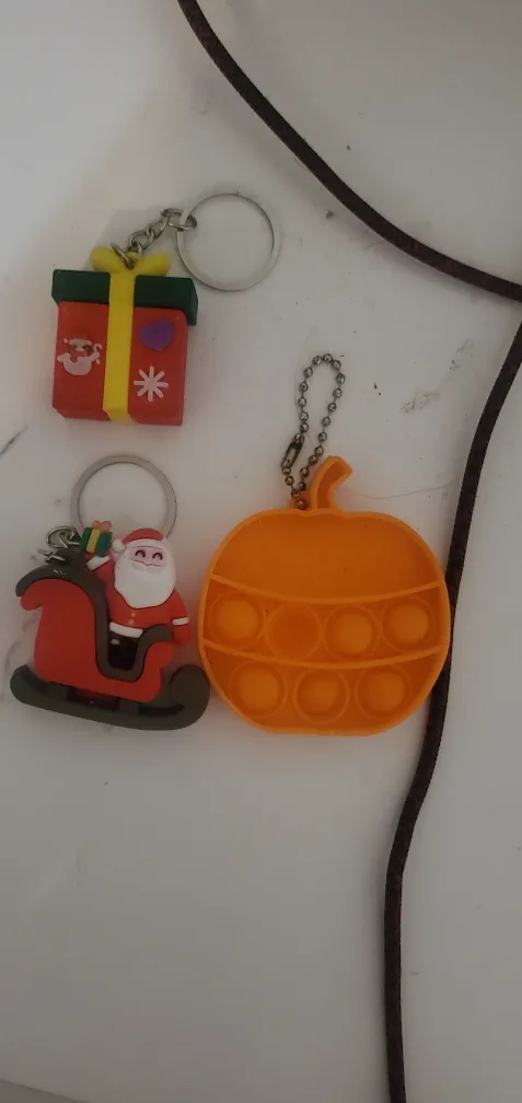 Keychains: Santa, Gift, Pumpkin thumbnail