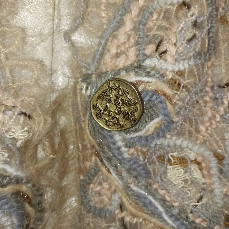 🧶Wet felting 100% wool Jacket - Unique Design, XS size image indicator(7)