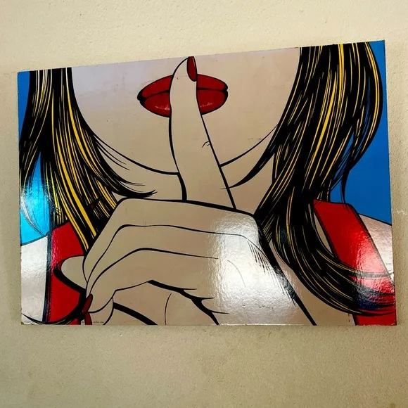 Vintage PopArt Print "Sssh"- Deborah Azzopardi image indicator(2)