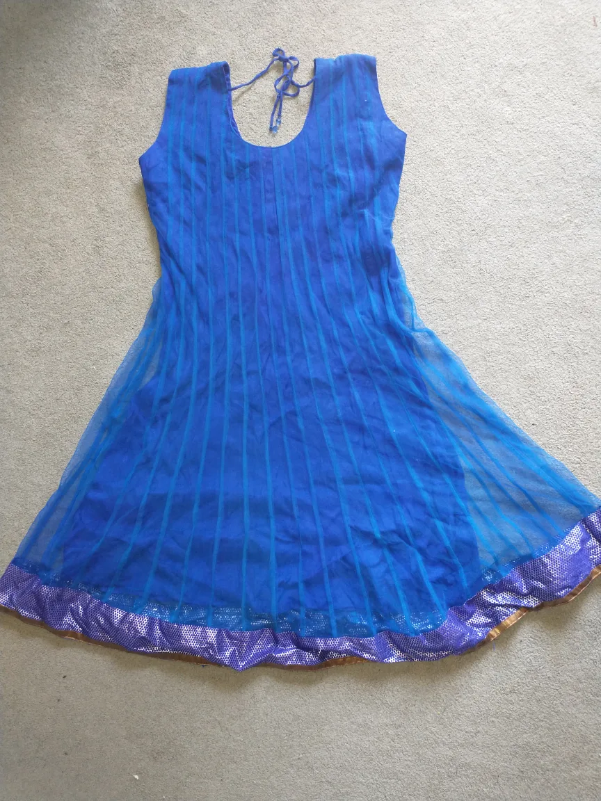 Blue Anarkali Dress image indicator(2)