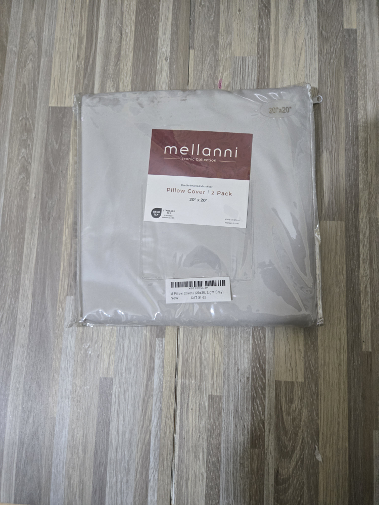 Mellanni 20"x20" Pillow Covers 2 Pack - New