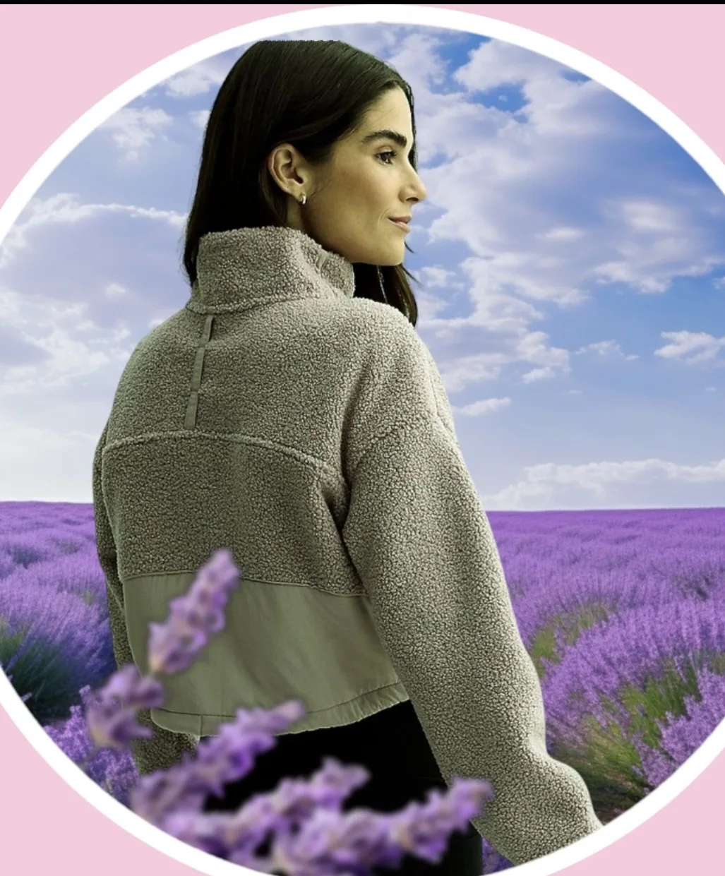 NWT XXL Mix Media Cropped Soft High Pile Jacket w 4 Pockets image indicator(5)