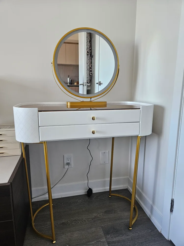 LED Smart Makeup Vanity Table with Mirror image indicator(3)