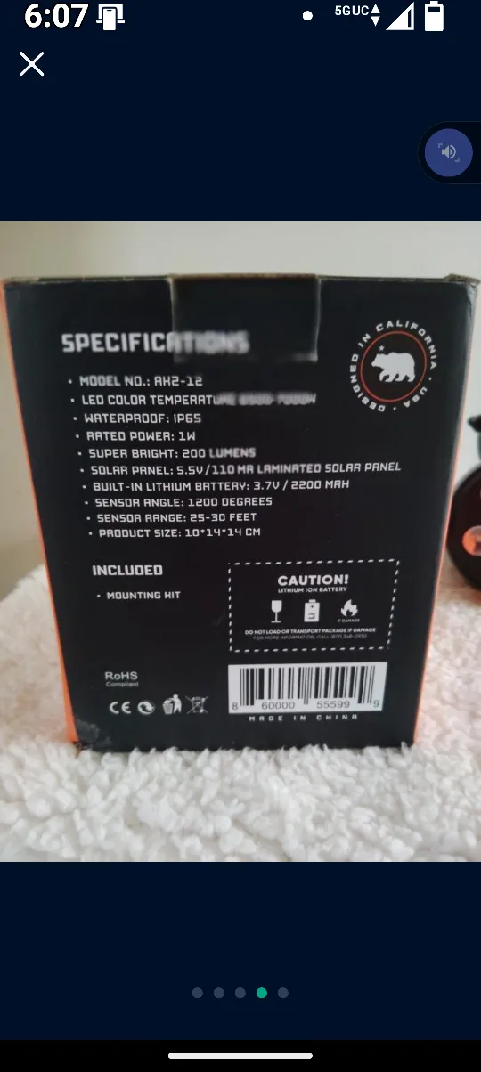 Guardian Torch Security Spotlight - New in Box! image indicator(4)