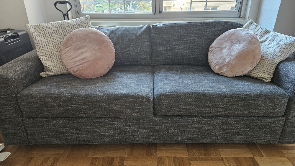 West Elm Sleeper Gray Two-Seat Sofa - photo 3