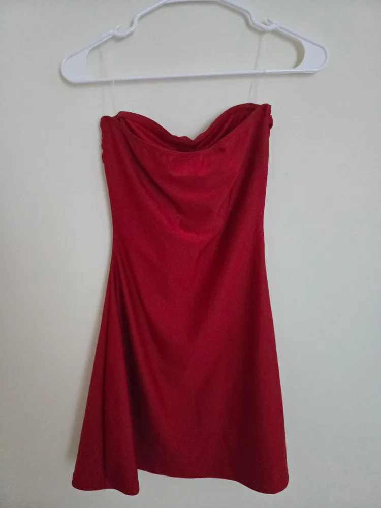Windsor Red Strapless Dress - Size M image indicator(4)