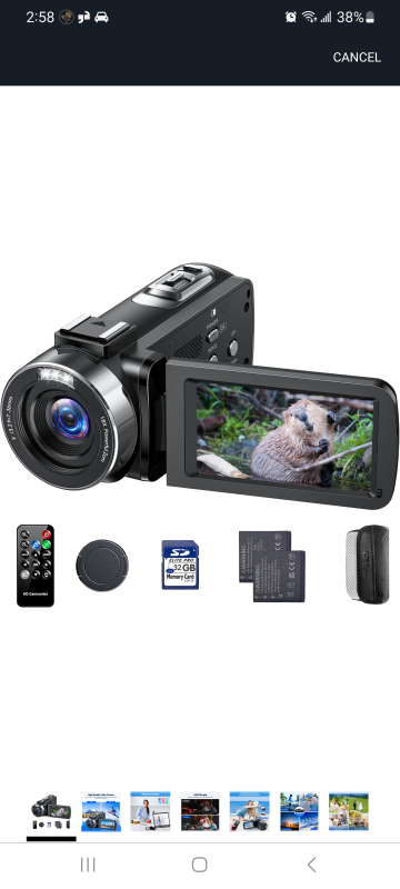 Video Camera 4K 30fps Handheld Camcorder - photo 3