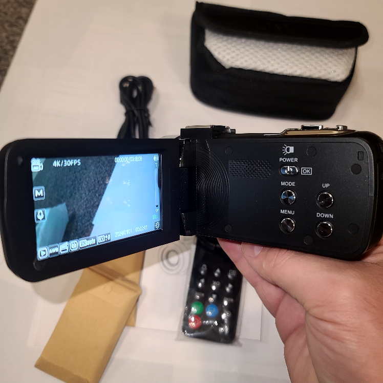 Video Camera 4K 30fps Handheld Camcorder - photo 4