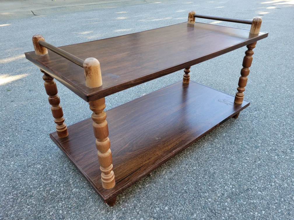 Beautiful Wooden Two-Tier Coffee Table. thumbnail