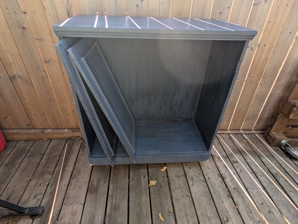Grey Painted Bookcase