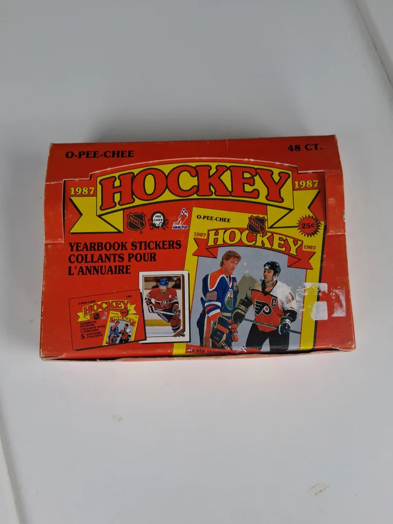 O-Pee-Chee 1987 Hockey Yearbook Stickers - 48 CT Box image indicator(2)