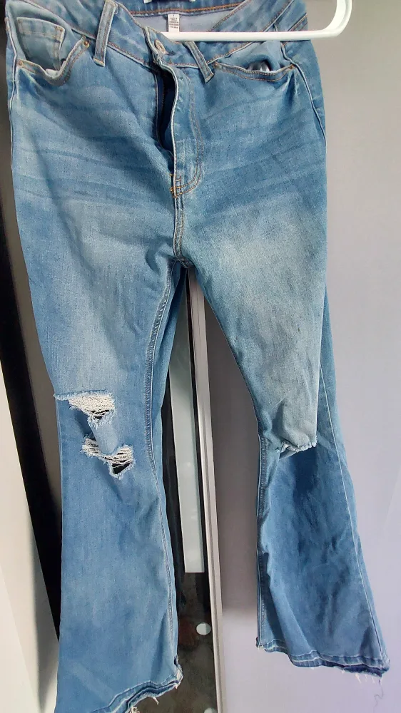 Distressed Flare Jeans