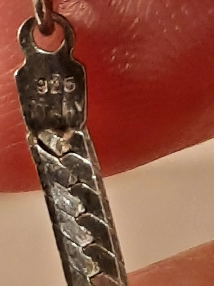 Sterling Silver Necklace with Zebra Stone Pendant image indicator(3)