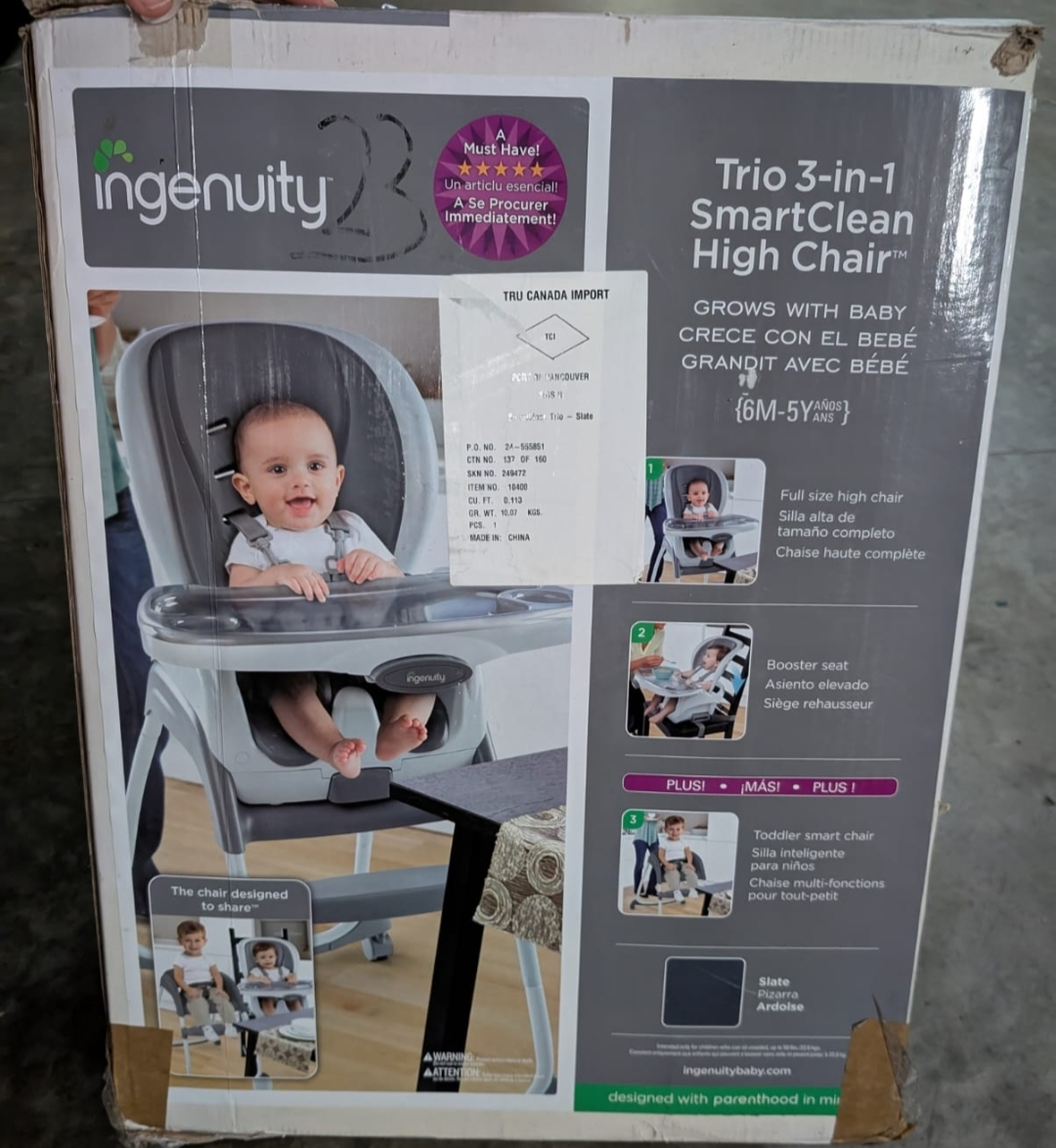 Ingenuity Trio 3-in-1 SmartClean High Chair