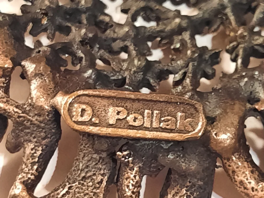 D. Pollak Sunflower Brooch Pin image indicator(5)