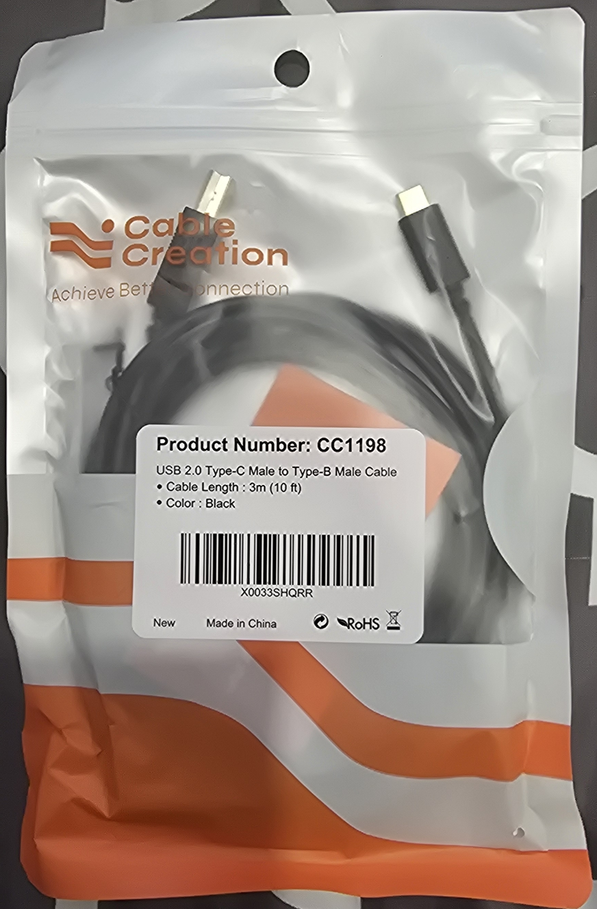 Cable Creation USB-C to Type-B Cable - NEW!