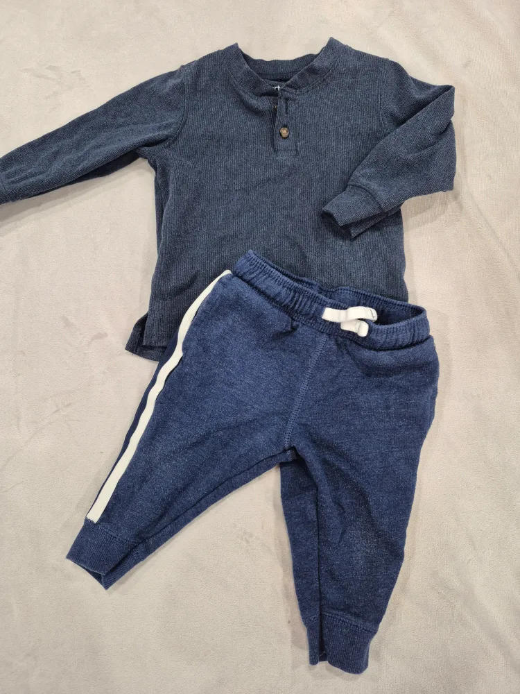 Carter's Baby Outfit - Blue, Size 12M thumbnail