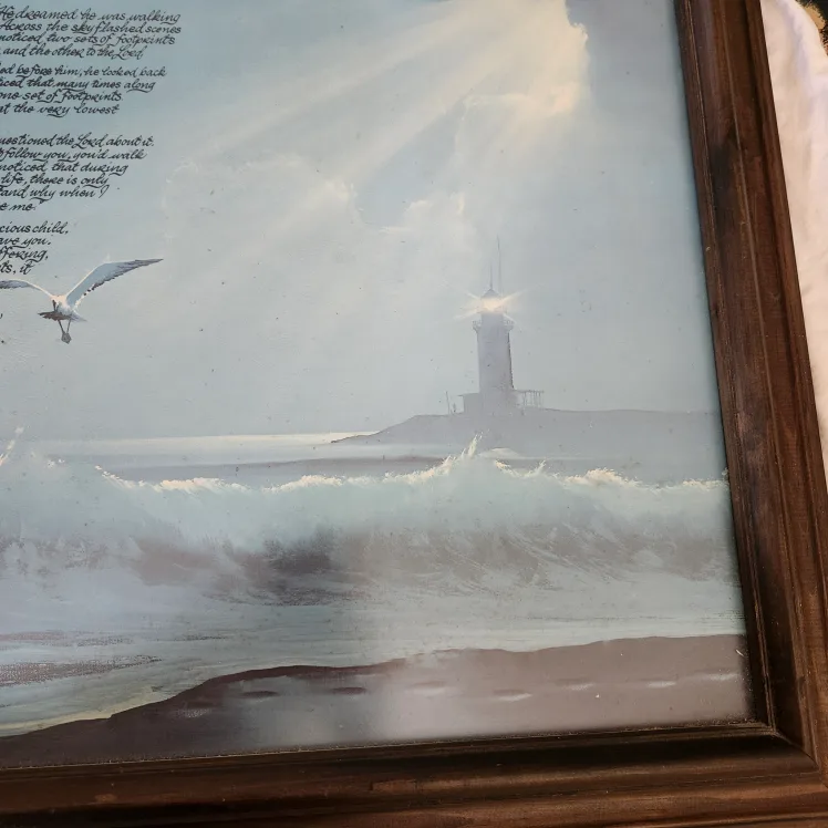 Framed 'Footprints' Poem Art image indicator(3)