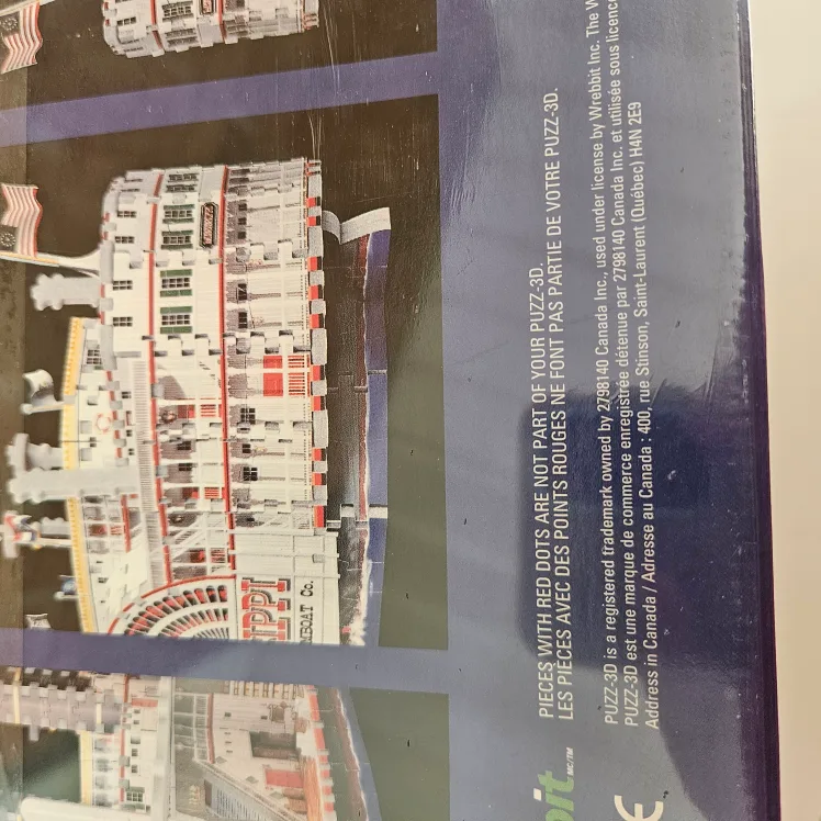 Wrebbit Puzz 3D Mississippi Steamboat 718 Piece 3D Puzzle Newy image indicator(3)