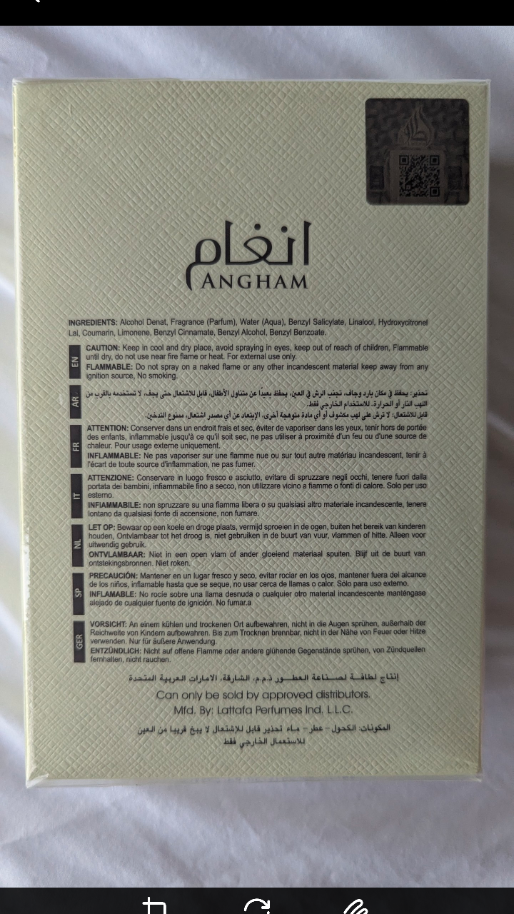 BNIB Lattafa Perfume -Angham - photo 3