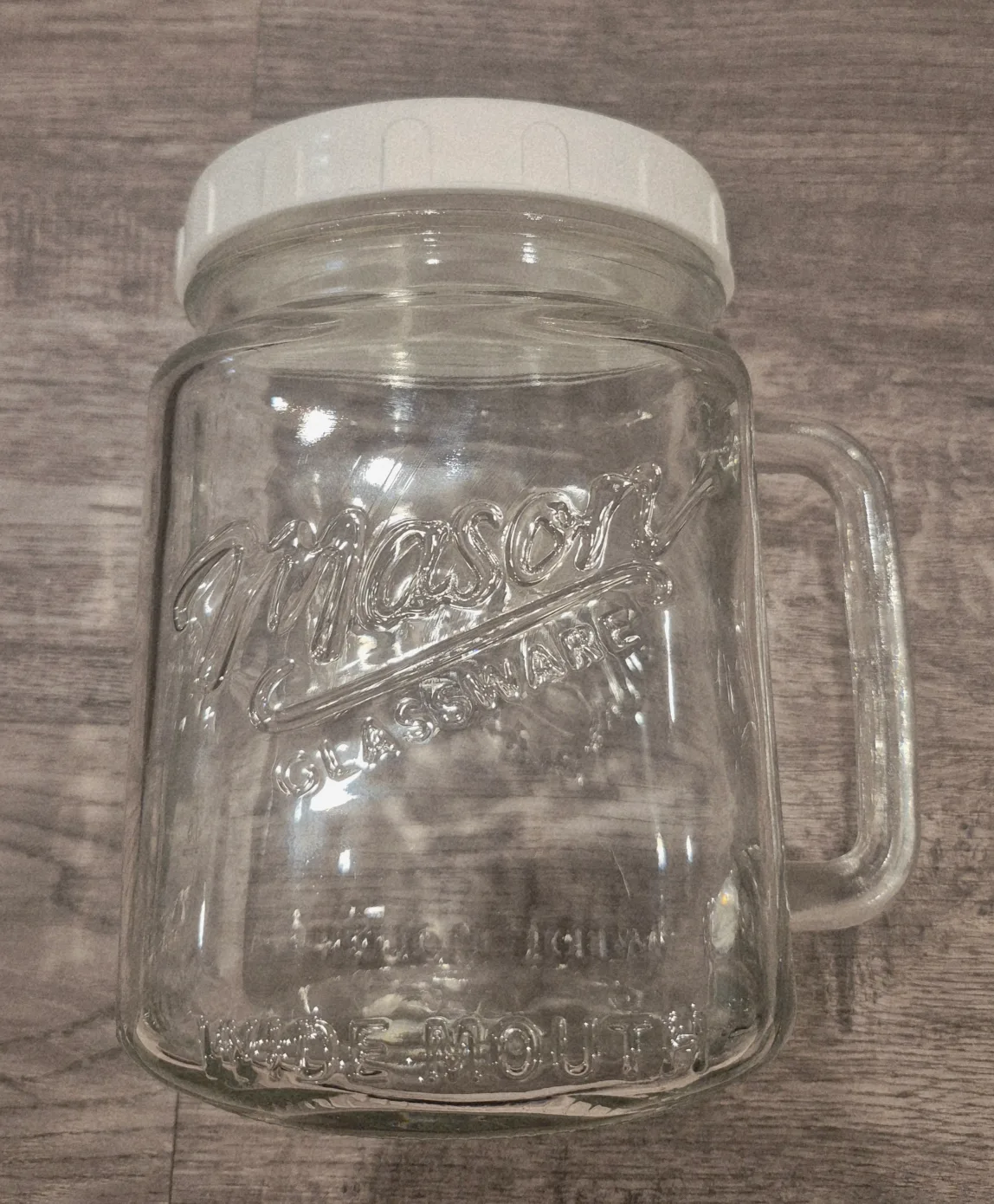 74 oz Large Mason Jars, Wide Mouth Glass Jar with Lid image indicator(2)