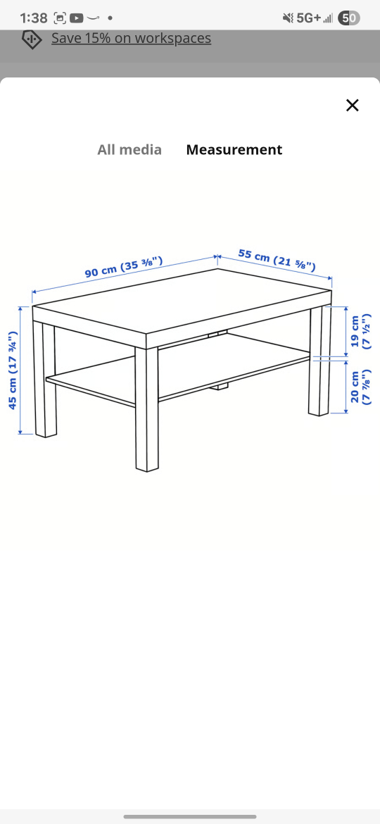 IKEA Lack White Coffee Table - photo 4