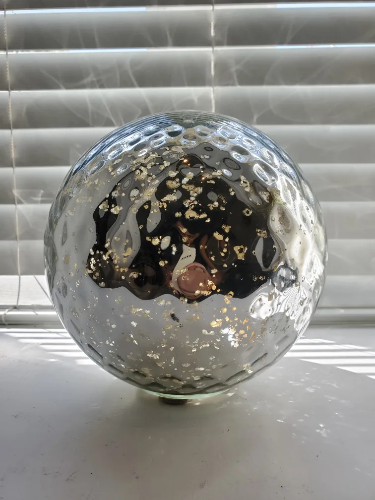 Silver Decorative Glass Ball thumbnail