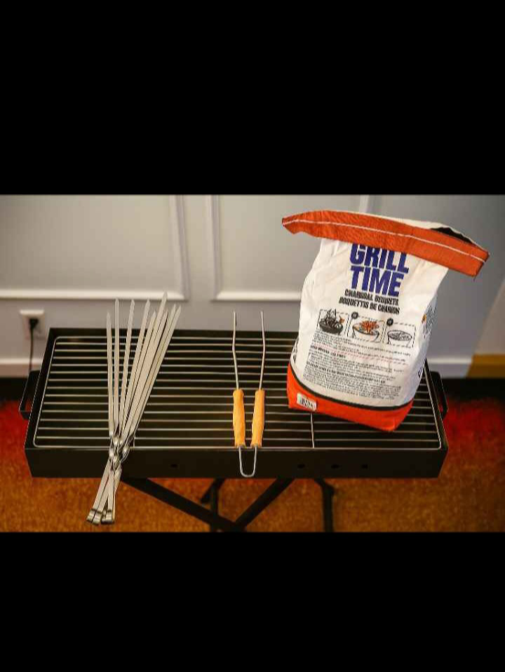 Grill Time Charcoal Briquets & Skewers