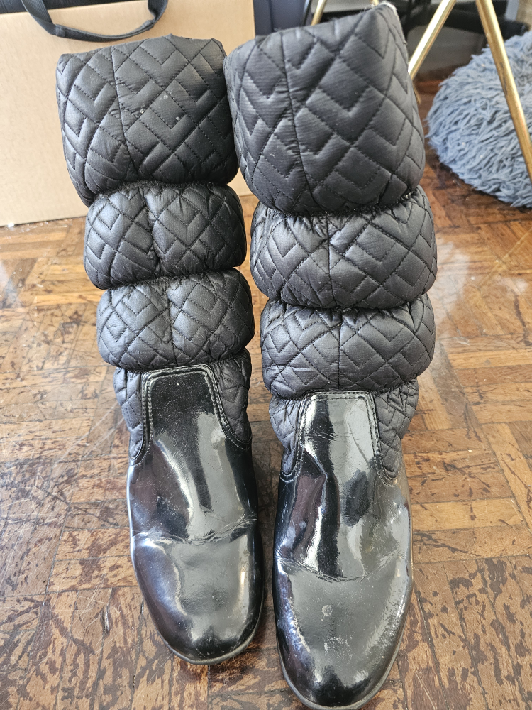 Lacoste Black Quilted Boots