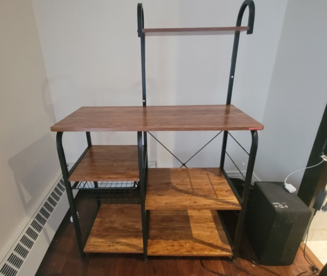 Wood and Metal Framing Coffee Station