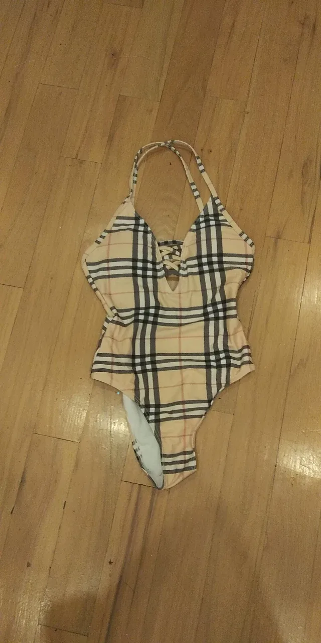 Burberry Plaid Swimsuit thumbnail