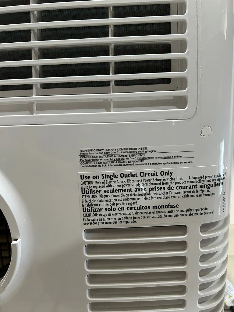 Portable Air Conditioner image indicator(5)
