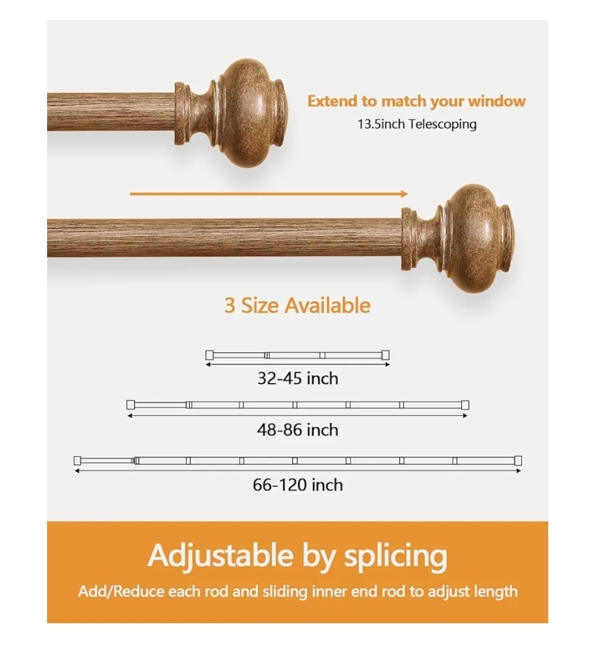 Curtain Rods 48-84 Inch - photo 4