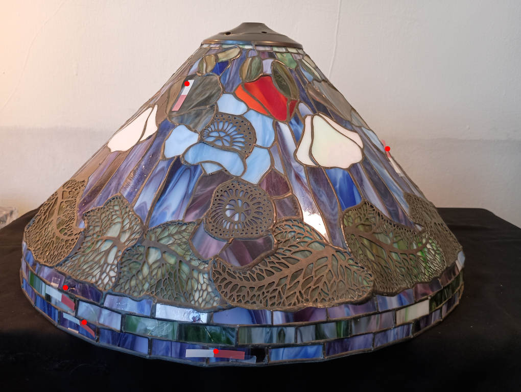 Tiffany Style Stained Glass Lamp Shade - Read Description