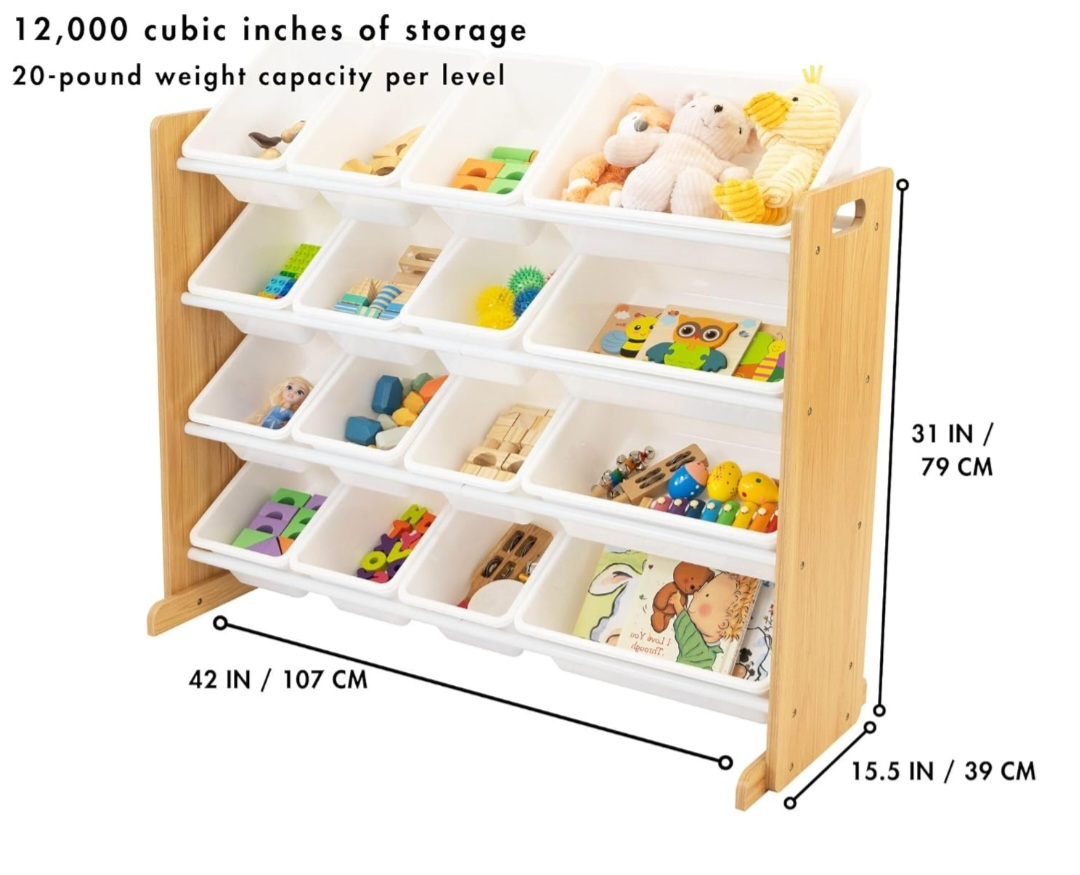 Kids Toy Storage Organizer with Bins - photo 3