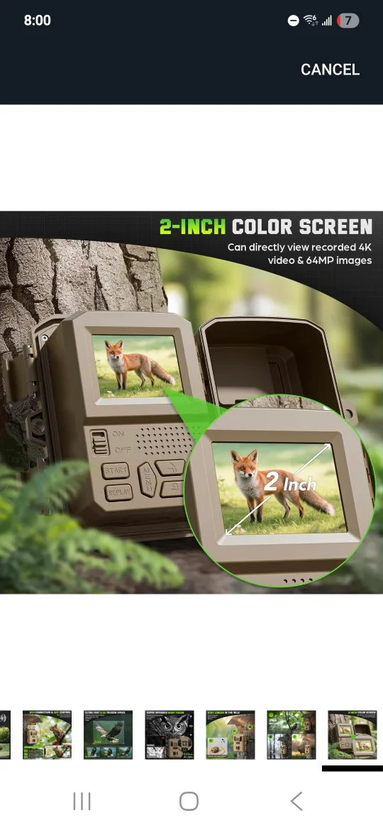 VIDVIS 4K Solar WiFi Trail Camera image indicator(9)