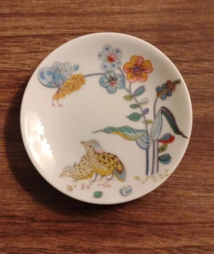 Vintage 3" Haviland Limoges France Floral Bird Plate thumbnail