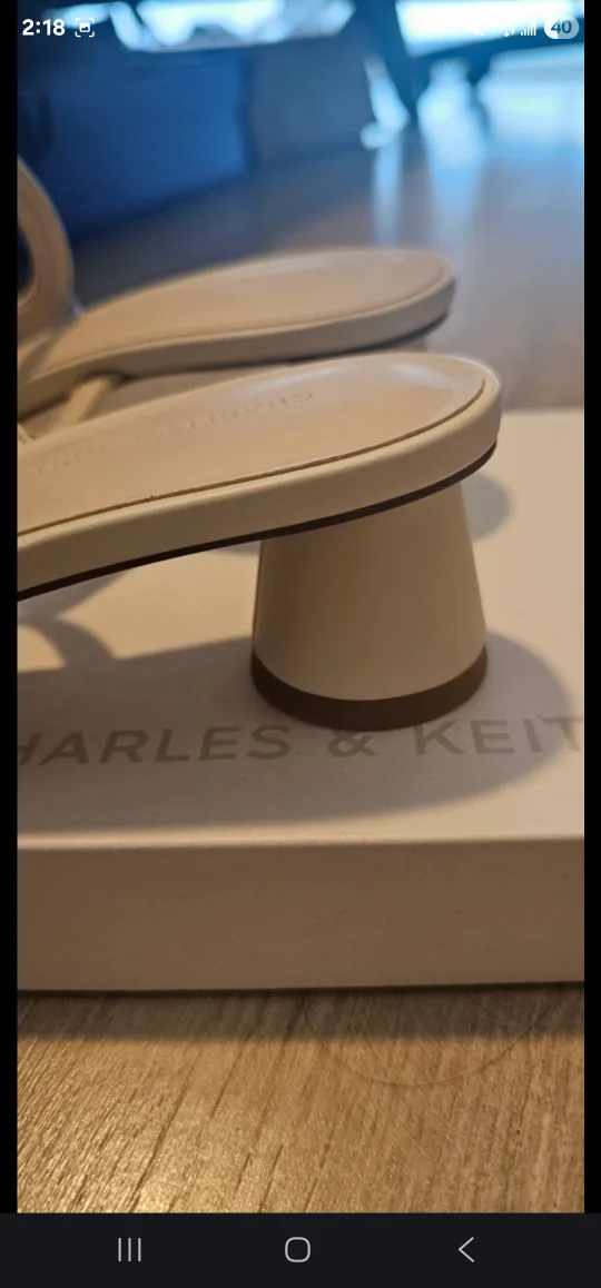 Charles & Keith new Cream Heeled Sandals image indicator(3)