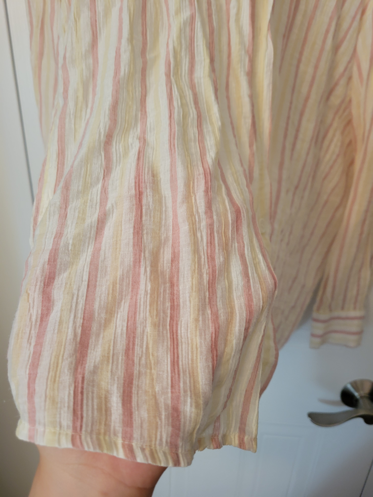 Striped Button-Up Shirt - photo 2