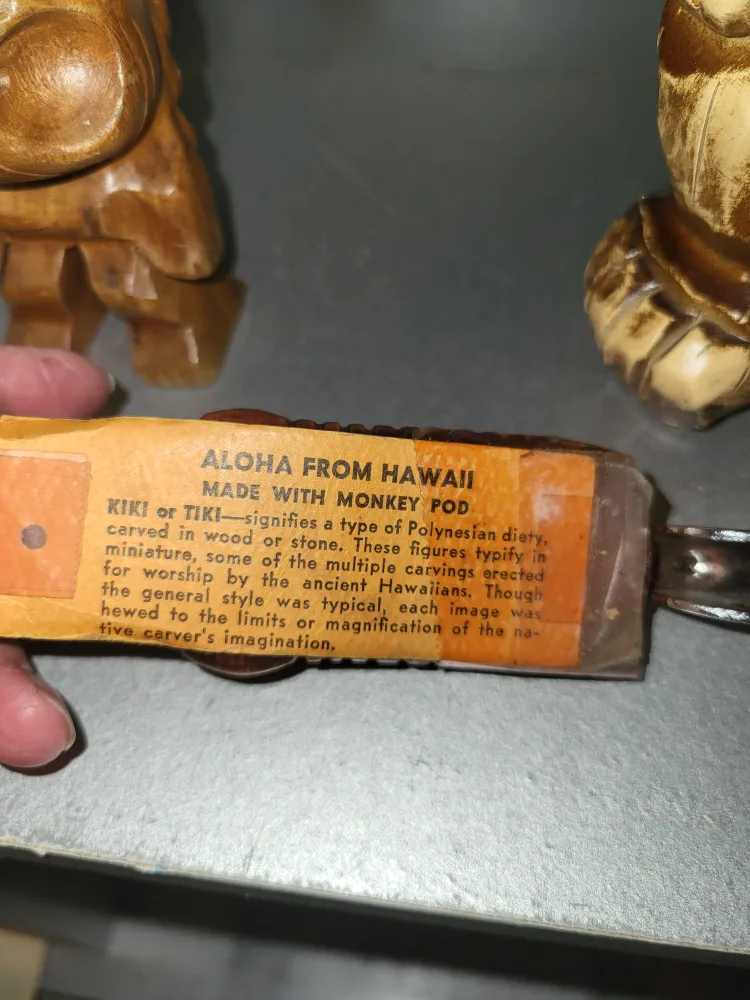 Vintage Tiki Statue, bottle opener & lighter - Aloha from Hawaii image indicator(4)