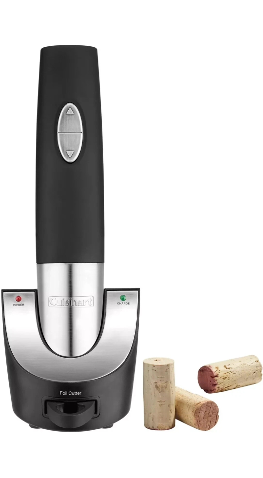 Cuisinart - Cordless Wine Opener - Black & Silver - BRAND NEW!