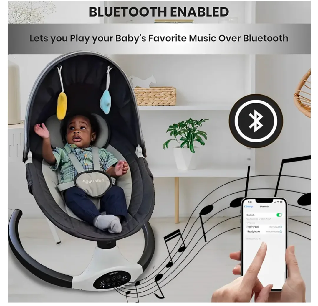 PGB P&Bell Bluetooth Enabled Baby Swing image indicator(5)