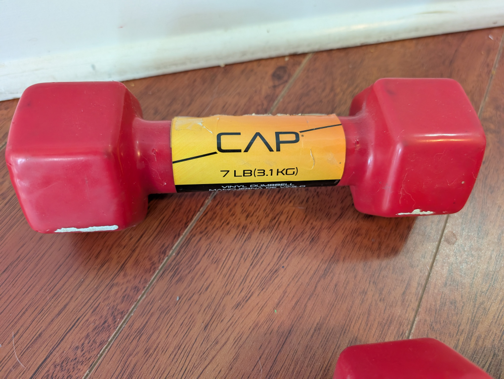 CAP Vinyl Dumbbells - 7 lb (3.1 kg) x2 - photo 2