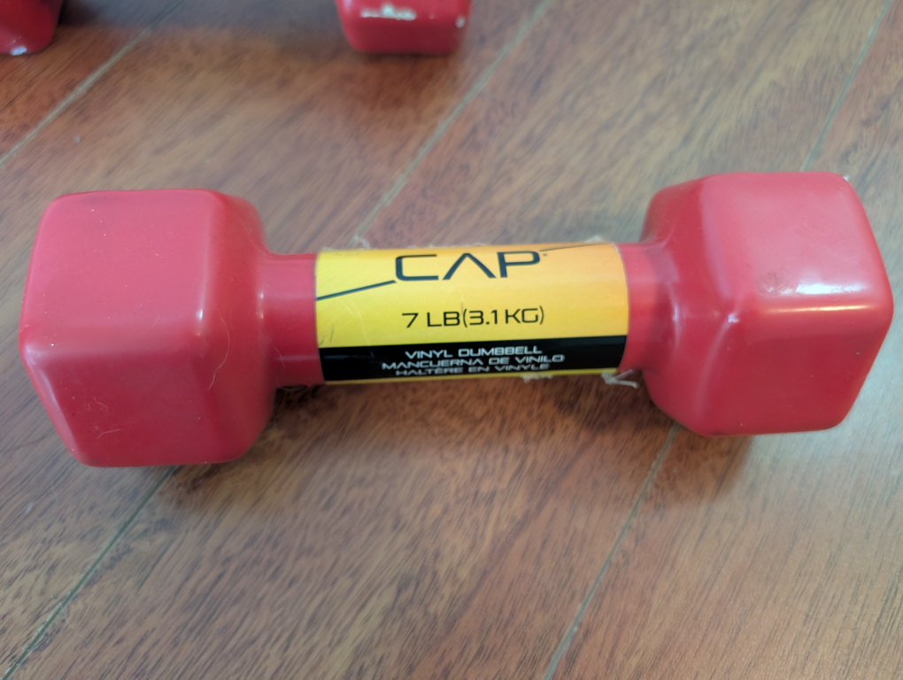 CAP Vinyl Dumbbells - 7 lb (3.1 kg) x2 - photo 3
