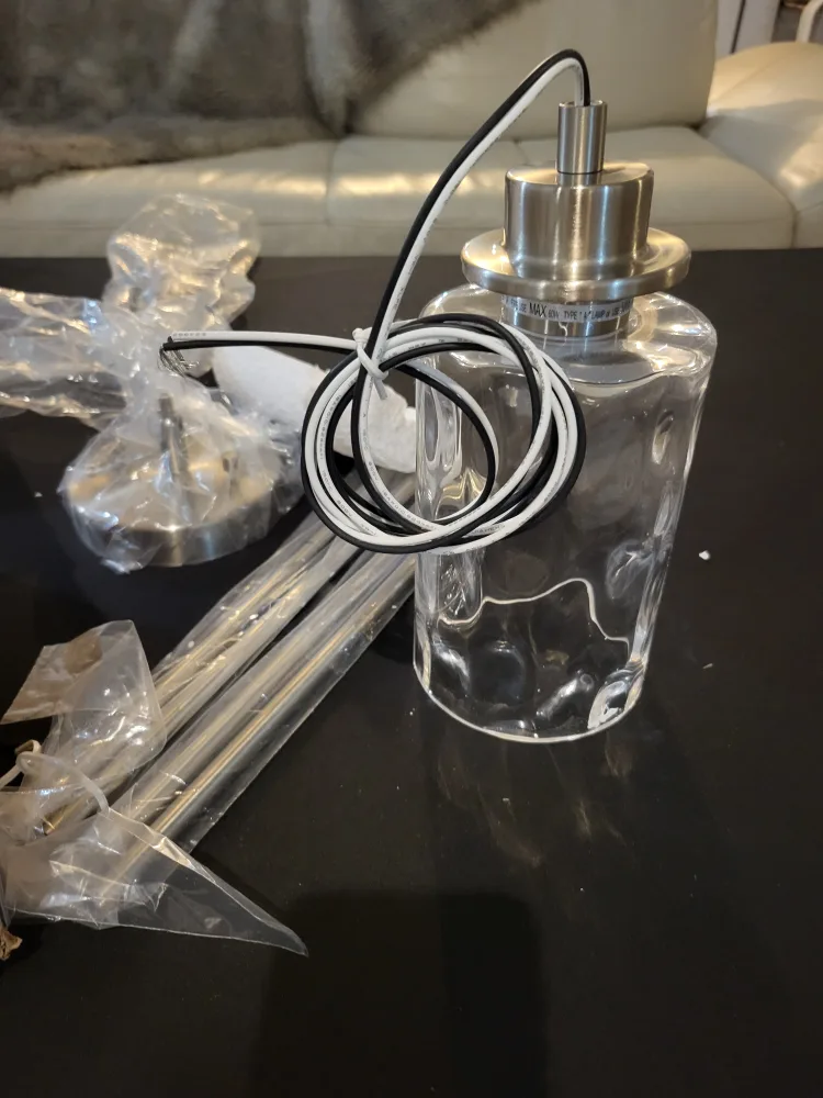 BNIB - XinBei Brushed Nickel Mini Pendant Light image indicator(3)