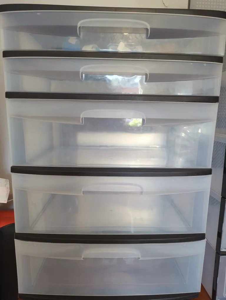 Sterilite 5-Drawer Tower - Black Frame thumbnail